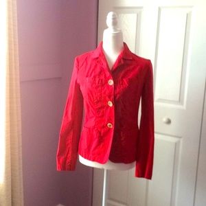 NWOT Talbot cotton jacket. Beautiful red